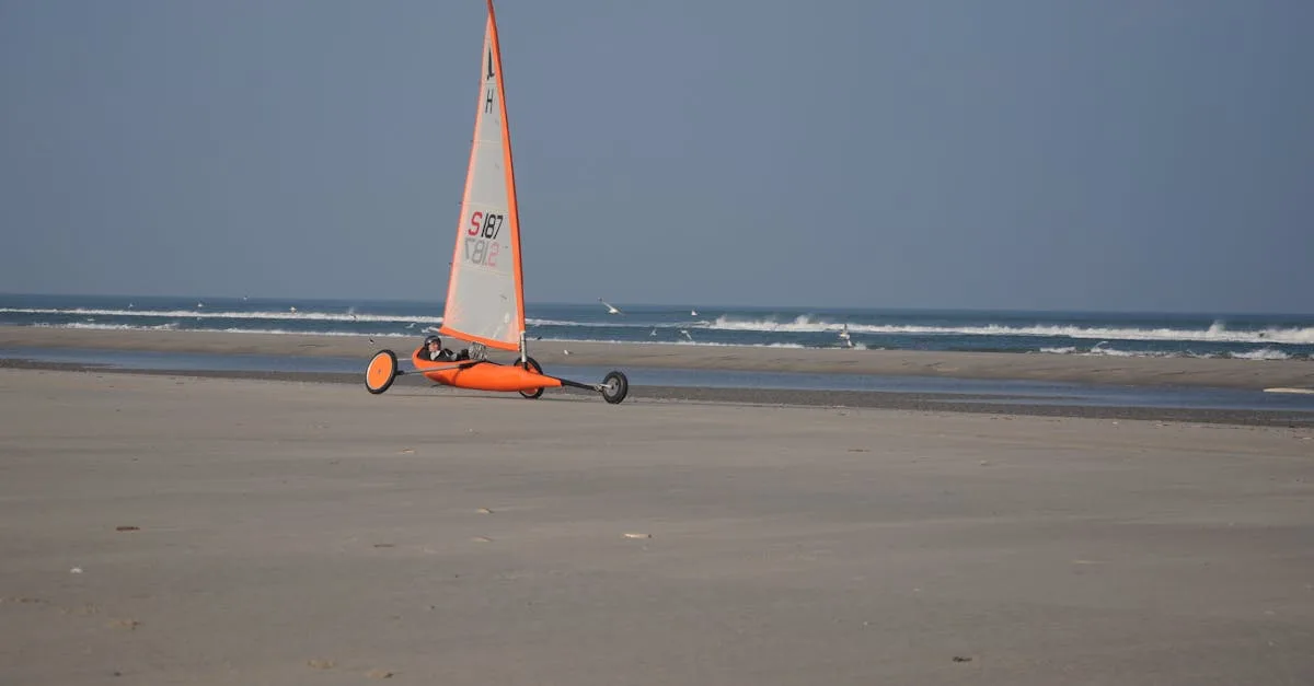 découvrez le land sailing, un sport nautique terrestre alliant vitesse et aventure sur des véhicules à voile adaptés aux surfaces solides.